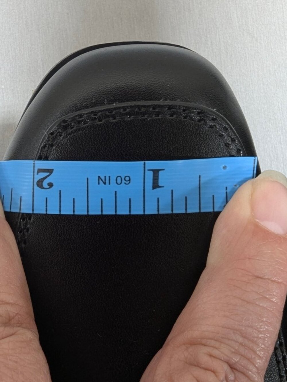 Perry Ellis Mens Black Vegan Leather Slip-On Dress Loafers Size 10.5 Wide - Picture 10 of 11